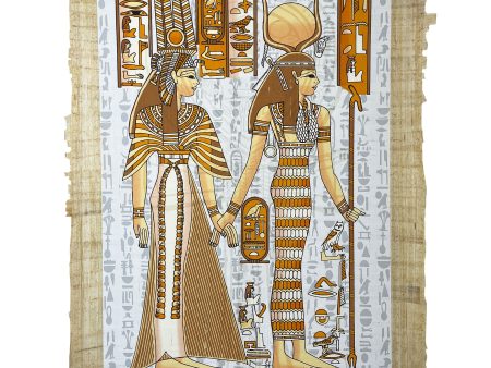 Isis Leading Queen Nefertari into the Afterlife Papyrus - Glow in the Dark Online now