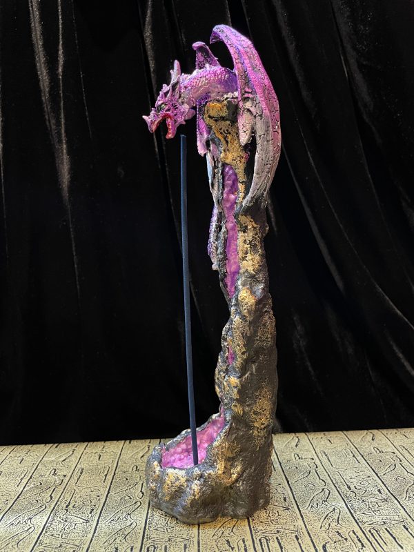 Dragon on Geode Incense Burner Hot on Sale