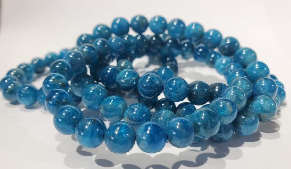 Blue Apatite Bead Bracelet Discount