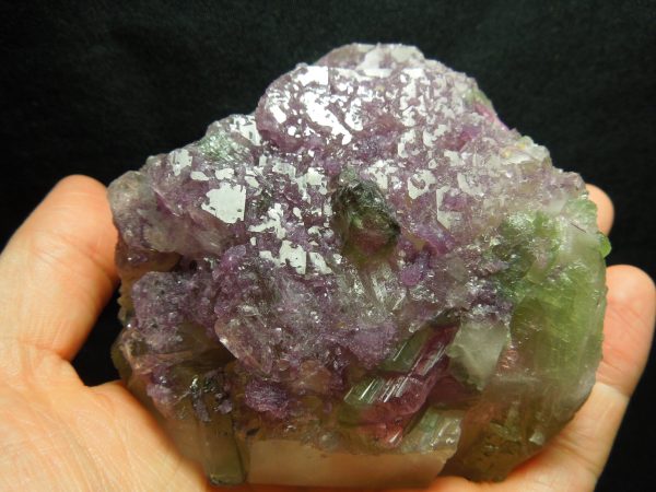 Lepidolite w  Watermelon Tourmaline, 1.33 lbs. Online now