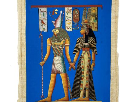 Horus Leading Queen Nefertari into the Afterlife Papyrus Online Hot Sale