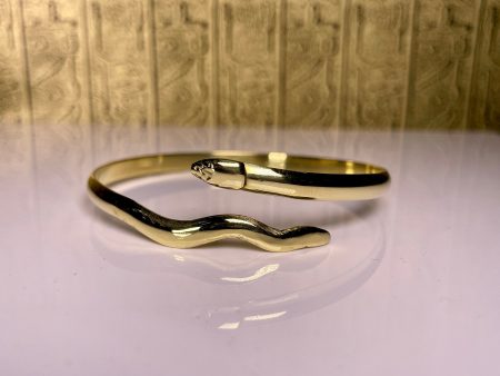 Gold Cobra Bangle on Sale