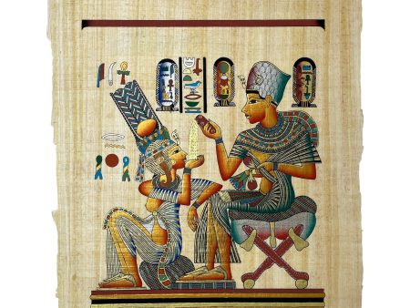 King Tutankamun and Queen Ankhesenamun Papyrus Fashion