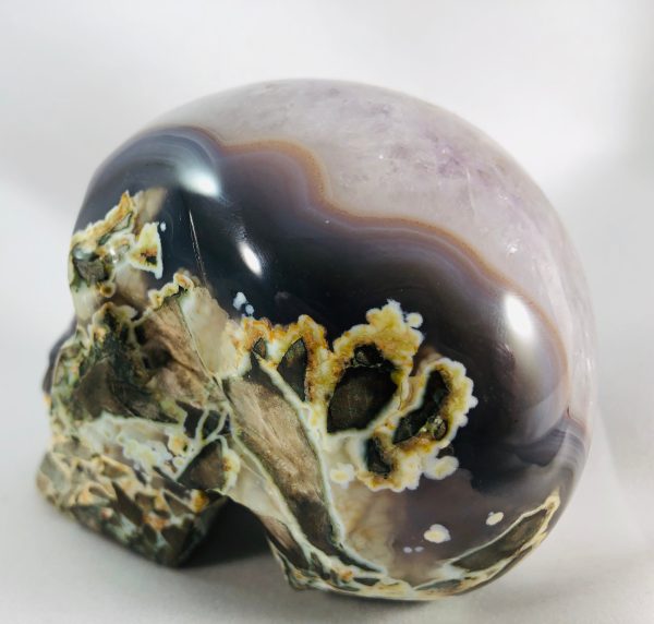 Amethyst and Agate Skull Online Hot Sale