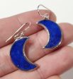 Lapis Lazuli Moon Earrings Online now