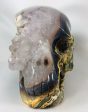 Amethyst and Agate Skull Online Hot Sale