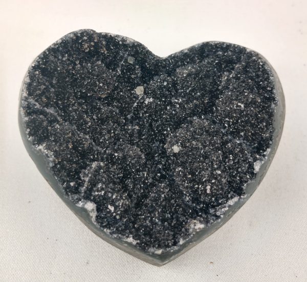 Druzy Black Amethyst Heart, Uruguay Hot on Sale