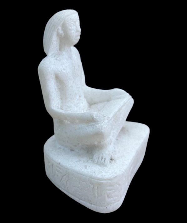 Alabaster Egyptian Scribe Statue - Made in Egypt Fashion