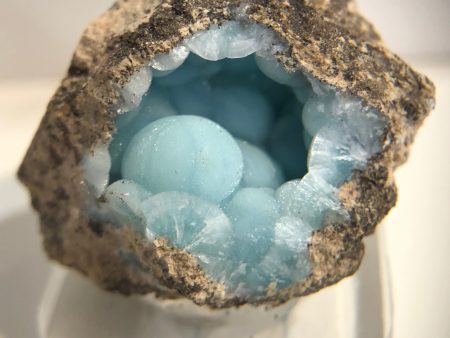 Hemimorphite mounted on acrylic Online Hot Sale