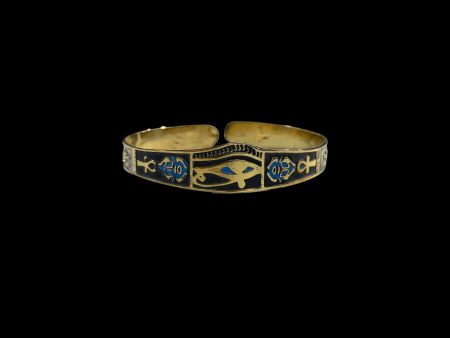 Eye of Horus Bangle - Brass Supply