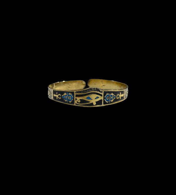 Eye of Horus Bangle - Brass Supply