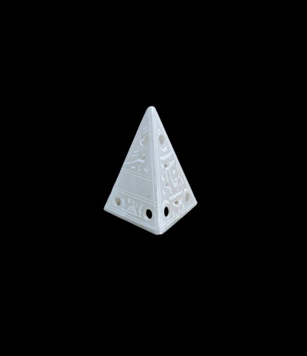 Pyramid Tea Light Holder - Handcarved Soapstone Cheap