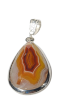 Faceted Agate Pendant w  Chain Fashion