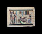 Isis Guiding Queen Nefertari Papyrus - 100x70cm For Cheap