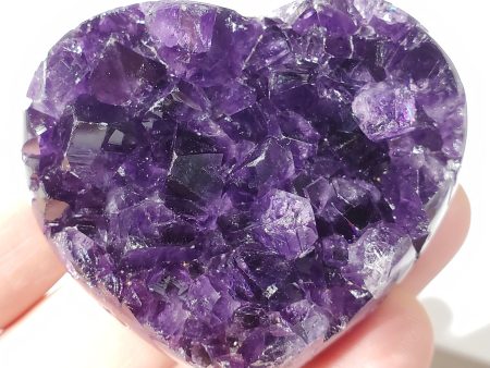 Amethyst Geode Heart, Uruguay Cheap