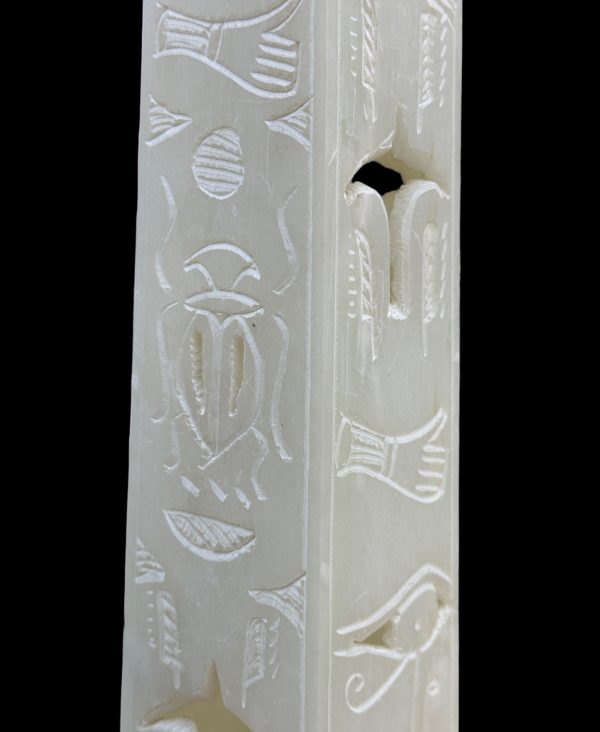 Egyptian Obelisk - Handcarved Soapstone Statue Online Hot Sale