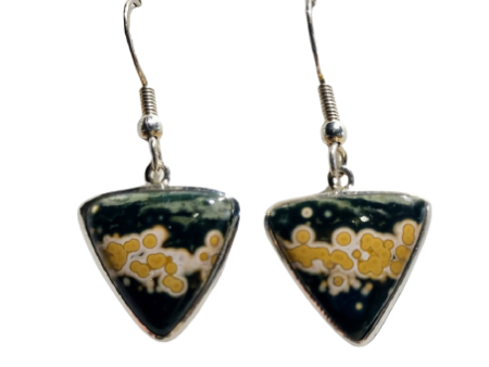 Ocean Jasper Earrings, Sterling Silver Discount