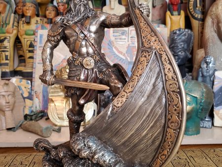 Viking on the Prow Statue Online now