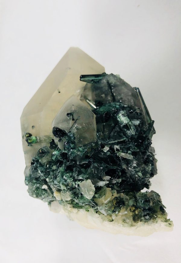 Quartz with Green Tourmaline For Cheap