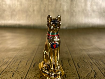 Gold Bastet Mini Statue - Pewter Online Hot Sale