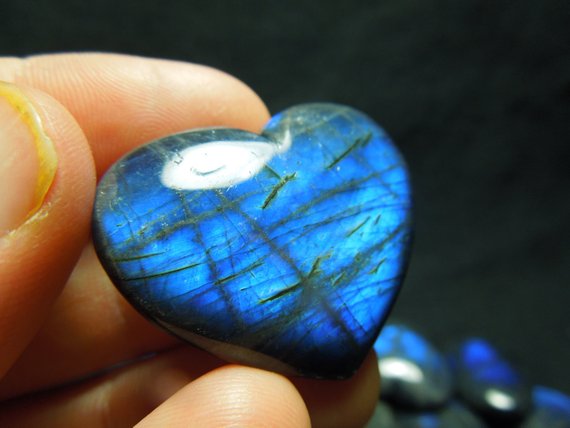 Blue Labradorite Heart Hot on Sale