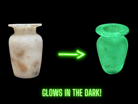 Glow in the Dark Alabaster Vase For Discount