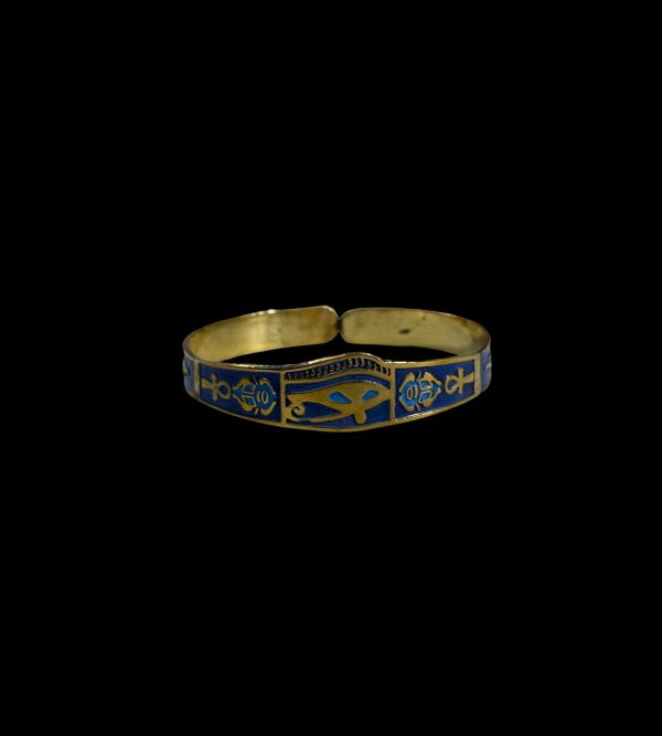 Eye of Horus Bangle - Brass Supply