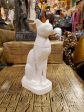 Bastet Statue in White Alabaster Fashion