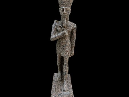 Amun Ra Statue - Red Granite For Discount