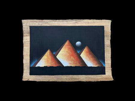 Pyramids of Giza Papyrus - 100x70cm Hot on Sale