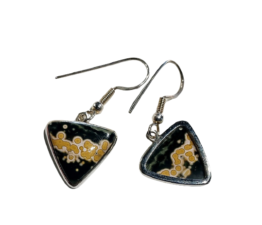 Ocean Jasper Earrings, Sterling Silver Discount