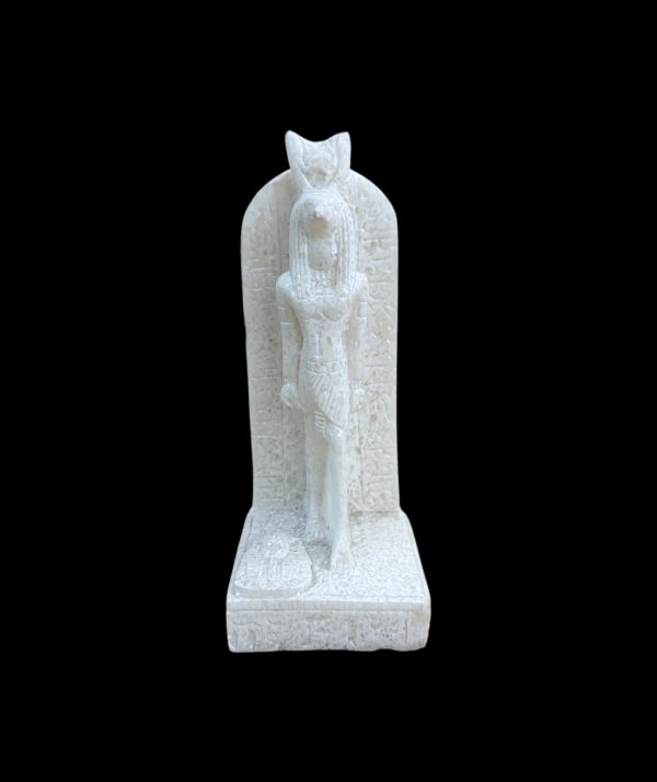 Thoth with Hieroglyphic Stela Alabaster Statue For Discount