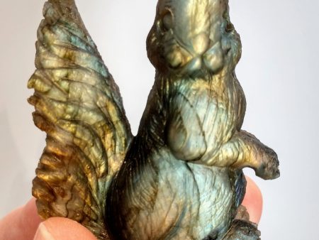 Labradorite Squirrel Carving Cheap