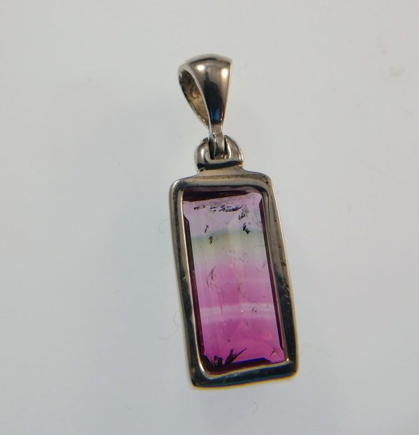 Bi-color Tourmaline Pendant Online now