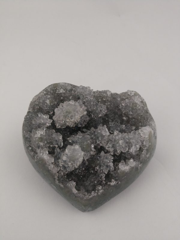 Black Quartz Stalactite Heart, Uruguay Sale