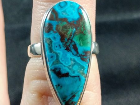 Chrysocolla Ring in Sterling Silver Discount