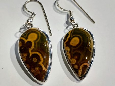 Ocean Jasper Earrings, Sterling Silver Online Hot Sale