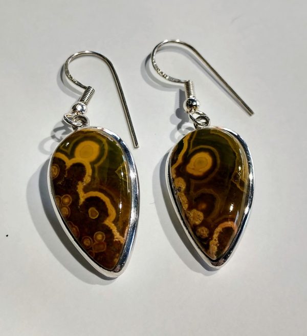 Ocean Jasper Earrings, Sterling Silver Online Hot Sale