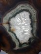 Agate Slice on Custom Wood Stand, Brasil Hot on Sale