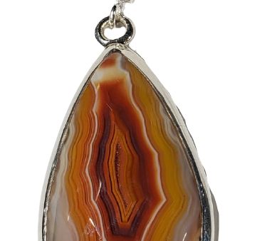 Faceted Agate Pendant w  Chain Fashion