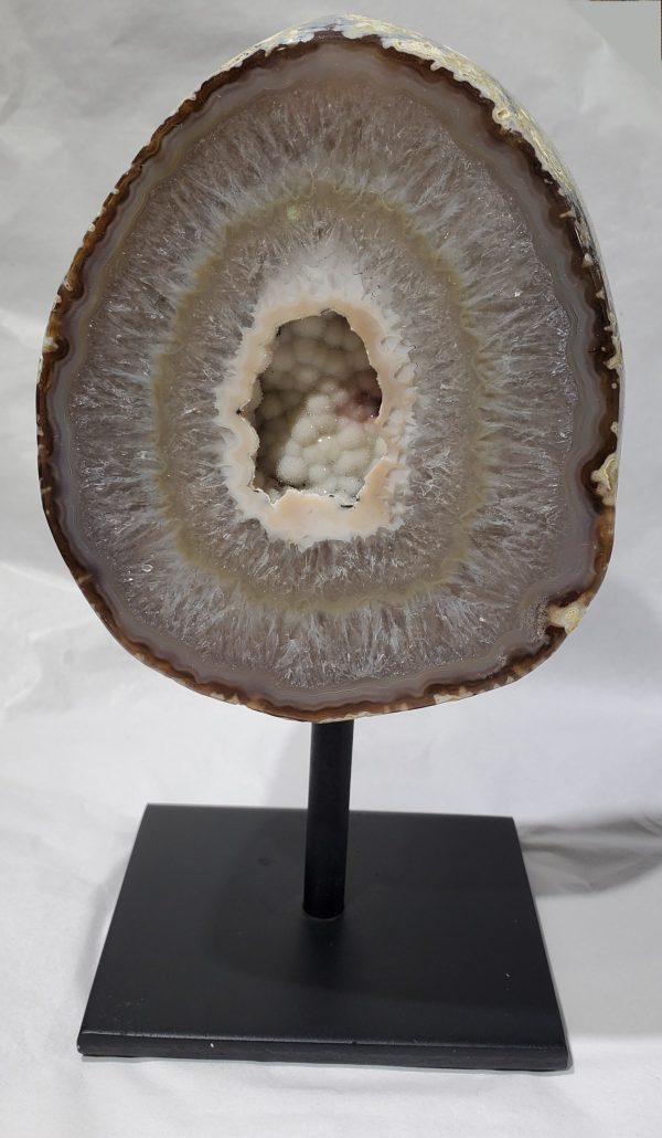 Geode on Custom Metal Stand, Brasil Cheap