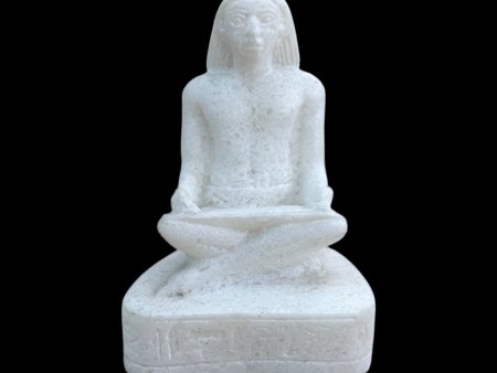 Alabaster Egyptian Scribe Statue - Made in Egypt Fashion