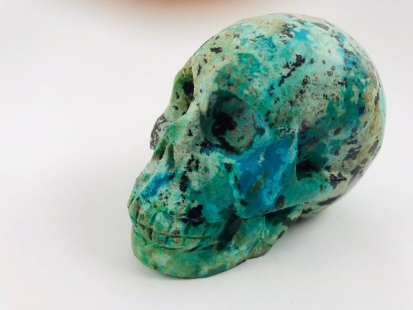 Chrysocolla Skull Cheap