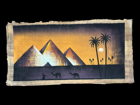 Pyramids of Giza Papyrus - 60x120cm on Sale