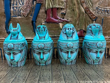 Canopic Jars - Set of 4 For Discount