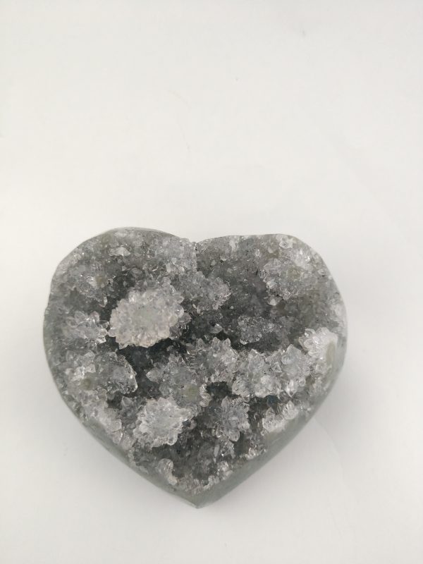 Black Quartz Stalactite Heart, Uruguay Sale