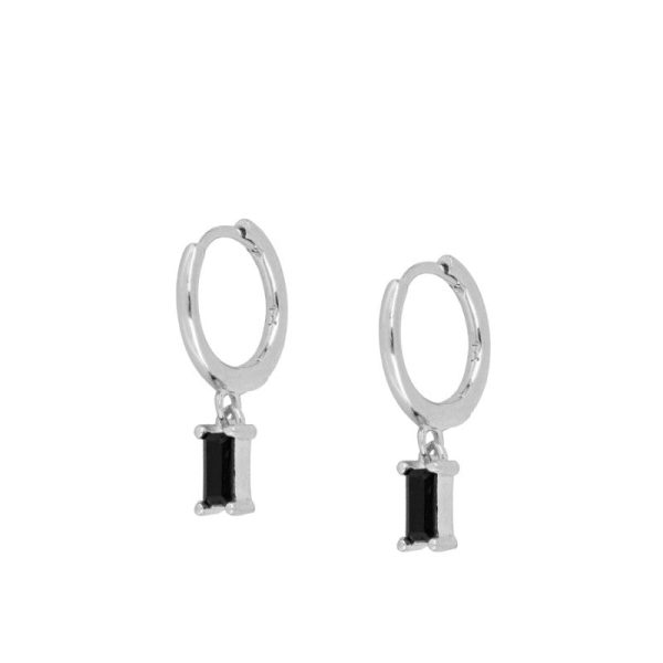 Aritos Quo Black (plata y oro) Cheap