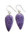 Charoite Earrings For Sale