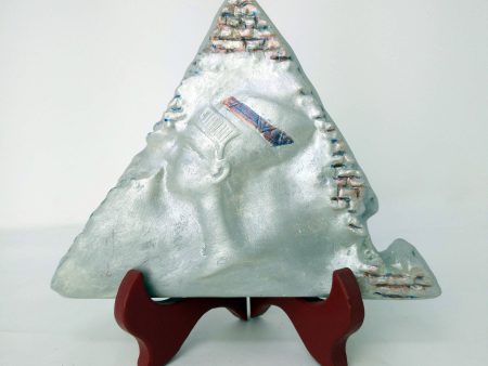 Nefertiti Pyramid - Ancient Egyptian Queen Nefertiti on Ceramic Pyramid Plaque - With Stand Online Sale