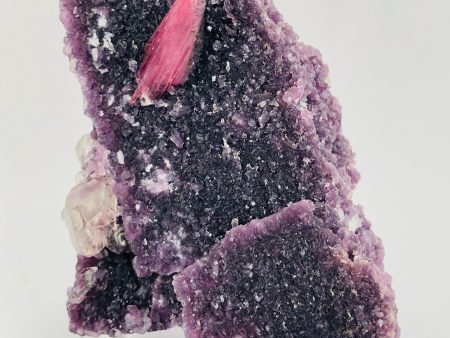 Rubellite Tourmaline on Lepidolite w  Quartz Hot on Sale